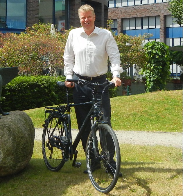 Fahrradfan: Bürgermeister Bauer