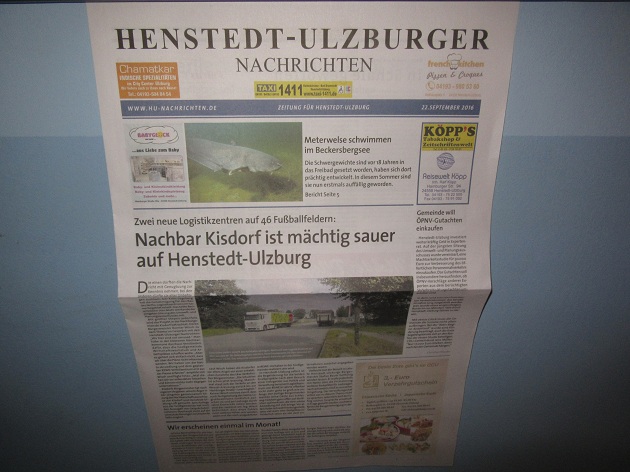 In der Printausgabe hatte die Henstedt-Ulzburger Nachrichten über den Einkauf der neuen Verkehrsstudie berichtet
