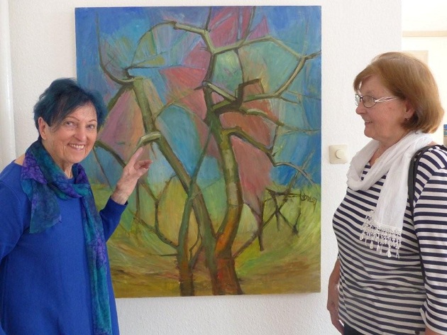 Die Malerin mit ihrer besten Freundin Wera Kruse seit 27 Jahren