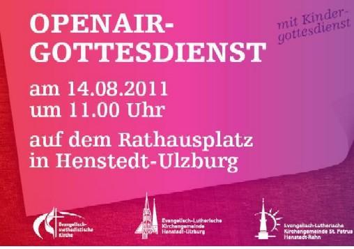 Open-Air-Gottesdienst im August auf dem Rathausplatz