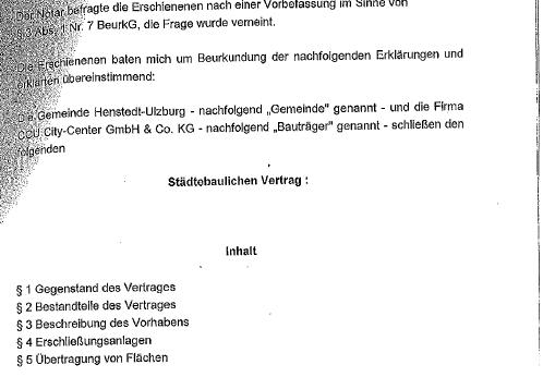 Kurt Göttsch sorgt für mehr Demokratie in Henstedt-Ulzburg – Kommune veröffentlicht den Städtebaulichen Vertrag zum CCU