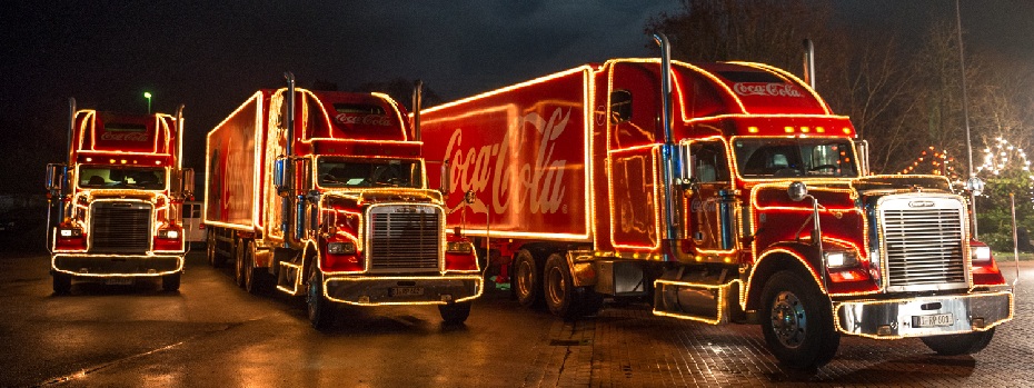 Coke kommt nach Kaki und bringt Weihnachtsmann mit